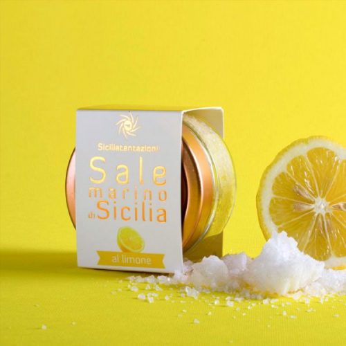 natural lemon infused Sicilian sea salt