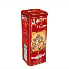 Classic crsip Amaretti biscuits in a 'Tower' tin